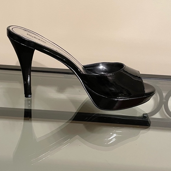 Style & Co black ‘patent’ platform sandals size 7.5 - Picture 2 of 16